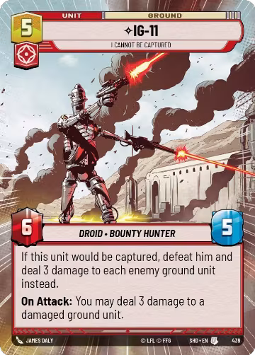 IG-11 - I Cannot Be Captured (Hyperspace) (439), Shadows of the Galaxy — Star Wars card price
