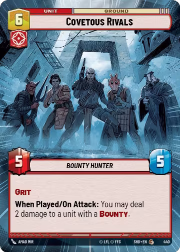 Covetous Rivals (Hyperspace) (440), Shadows of the Galaxy — Star Wars card price