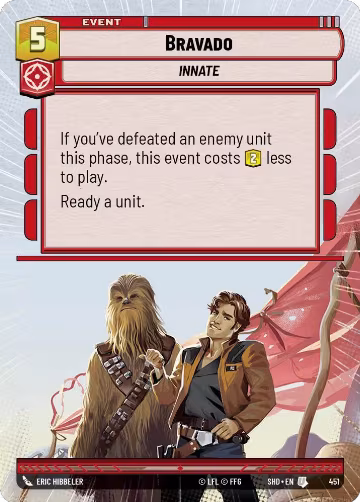 Bravado (Hyperspace) (451), Shadows of the Galaxy — Star Wars card price