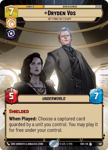 Dryden Vos - Offering No Escape (Hyperspace) (461), Shadows of the Galaxy — Star Wars card price