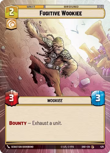 Fugitive Wookiee (Hyperspace) (479), Shadows of the Galaxy — Star Wars card price