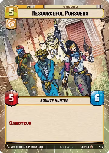 Resourceful Pursuers (Hyperspace) (486), Shadows of the Galaxy — Star Wars card price