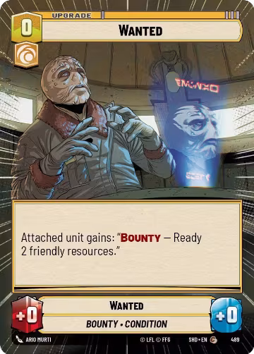 Wanted (Hyperspace) (489), Shadows of the Galaxy — Star Wars card price