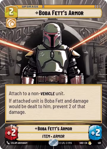 Boba Fett's Armor (Hyperspace) (491), Shadows of the Galaxy — Star Wars card price