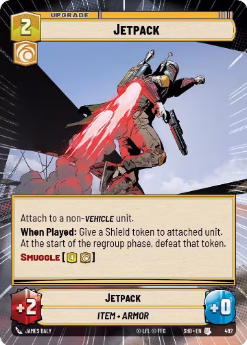 Jetpack (Hyperspace) (492), Shadows of the Galaxy — Star Wars card price