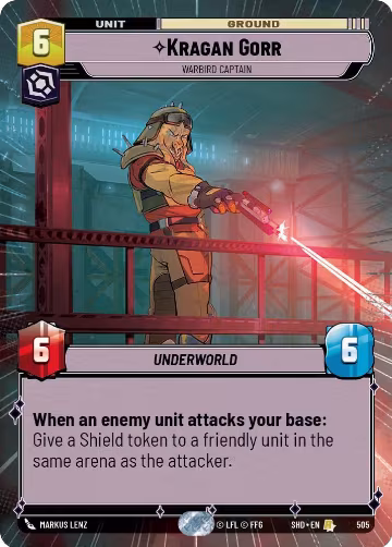 Kragan Gorr - Warbird Captain (Hyperspace) (505), Shadows of the Galaxy — Star Wars card price