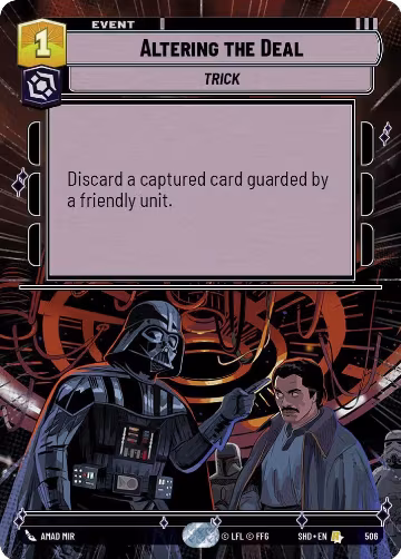 Altering the Deal (Hyperspace) (506), Shadows of the Galaxy — Star Wars card price
