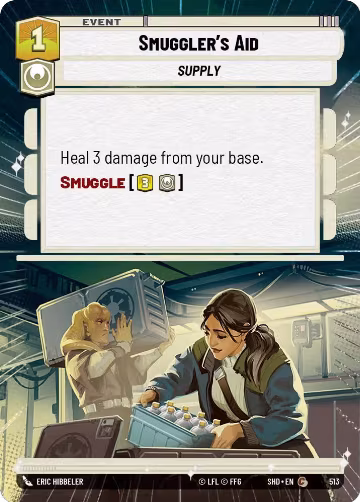 Smuggler's Aid (Hyperspace) (513), Shadows of the Galaxy — Star Wars card price