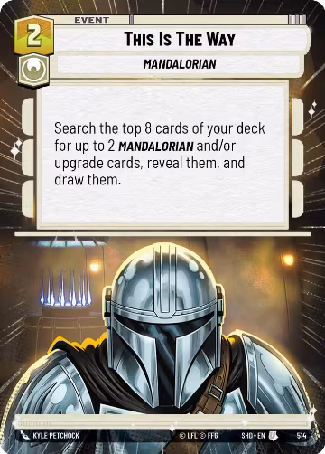 This Is The Way (Hyperspace) (514), Shadows of the Galaxy — Star Wars card price