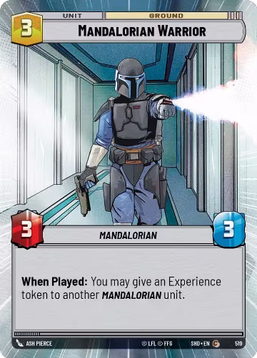 Mandalorian Warrior (Hyperspace) (519), Shadows of the Galaxy — Star Wars card price