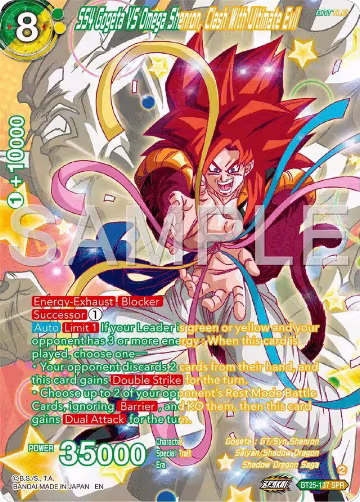 SS4 Gogeta VS Omega Shenron, Clash With Ultimate Evil (SPR) (BT25-137), Legend of the Dragon Balls — DB Super card price