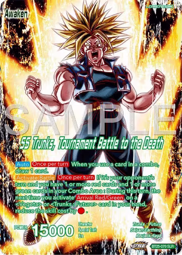 Trunks // SS Trunks, Tournament Battle to the Death (SLR) (BT25-070), Legend of the Dragon Balls — DB Super card price