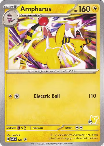 Ampharos - Pikachu 47 (109) — card price