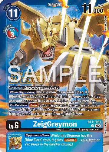 ZeigGreymon (2024 Regionals Participant) (BT11-031 R), Dimensional Phase — Digimon card price