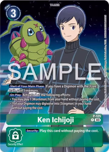 Ken Ichijoji - P-125 (Digimon Adventure 02: The Beginning Set) (P-125 P), Digimon Promotion Cards — Digimon card price