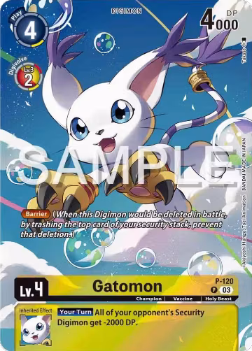 Gatomon - P-120 (Digimon Adventure 02: The Beginning Set) (P-120 P), Digimon Promotion Cards — Digimon card price