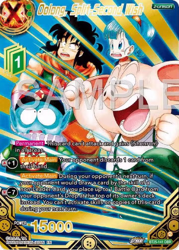 Oolong, Split-Second Wish (DBR) (BT25-141), Legend of the Dragon Balls — DB Super card price