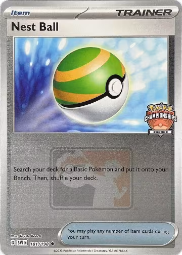 Nest Ball - 181/198 (Europe Championships) (181/198), League & Championship Cards — Pokémon card price