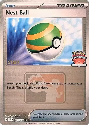 Nest Ball - 181/198 (North America Championships) [Staff] (181/198), League & Championship Cards — Pokémon card price