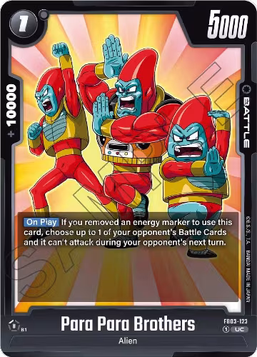 Para Para Brothers (FB03-123), Raging Roar — DB Fusion card price