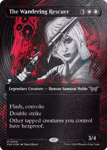 The Wandering Rescuer (Showcase) (Textured Foil) (406), Duskmourn: House of Horror — Magic card price