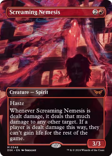 Screaming Nemesis (Borderless) (348), Duskmourn: House of Horror — Magic card price