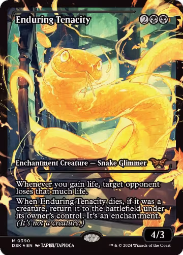 Enduring Tenacity (Showcase) (390), Duskmourn: House of Horror — Magic card price