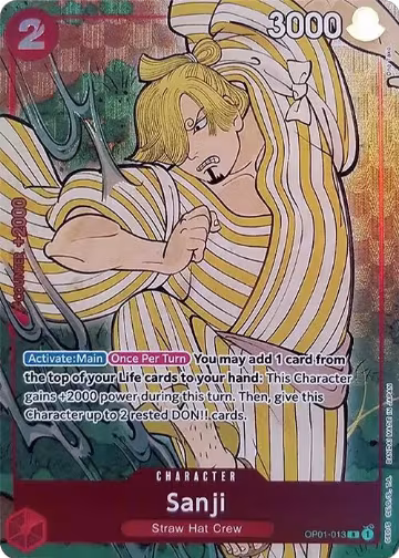 Sanji (English Version 1st Anniversary Set) (OP01-013), One Piece Promotion Cards — One Piece card price