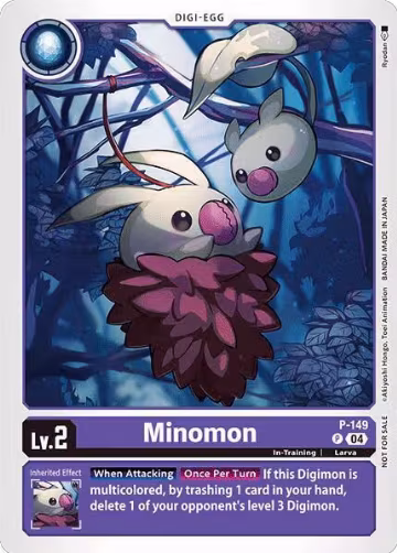 Minomon - P-149 (Store Tournament 2024 Jul. - Sep. Participation Pack) (P-149 P), Digimon Promotion Cards — Digimon card price