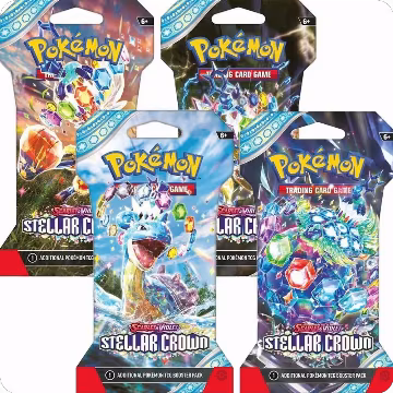 Stellar Crown Sleeved Booster Pack Art Bundle [Set of 4], Stellar Crown — Pokémon sealed product price