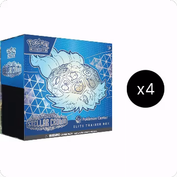 Stellar Crown Pokemon Center Elite Trainer Box (Exclusive) Case, Stellar Crown — Pokémon sealed product price