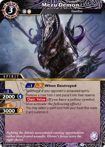 Mezu Demon (BSS05-028), Strangers in the Sky — Battle Spirits card price