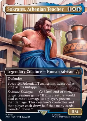 Sokrates, Athenian Teacher (Borderless) (121), Universes Beyond: Assassin's Creed — Magic card price