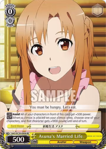 Asuna's Married Life (SAO/SC20-E008 RE), Sword Art Online Chronicle Set — Weiß Schwarz card price