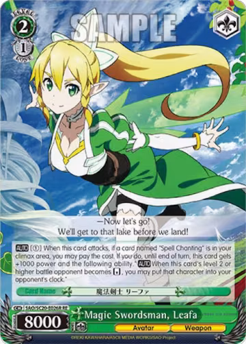 Magic Swordsman, Leafa (RRR) (SAO/S20-E026R RE), Sword Art Online Chronicle Set — Weiß Schwarz card price