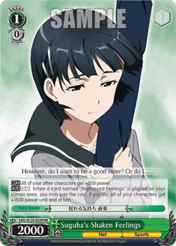 Suguha's Shaken Feelings (SAO/SC20-E029 RE), Sword Art Online Chronicle Set — Weiß Schwarz card price