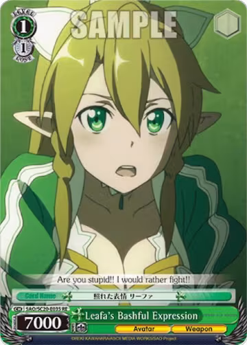 Leafa's Bashful Expression (SAO/S20-E035 RE), Sword Art Online Chronicle Set — Weiß Schwarz card price