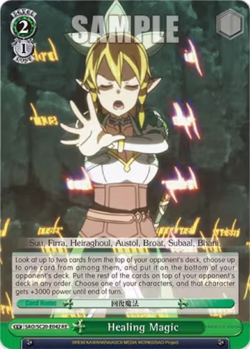Healing Magic (SAO/S20-E042 RE), Sword Art Online Chronicle Set — Weiß Schwarz card price