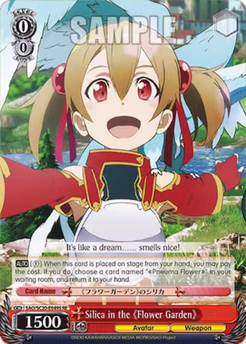 Silica in the Flower Garden (SR) (SAO/SC20-E049S RE), Sword Art Online Chronicle Set — Weiß Schwarz card price