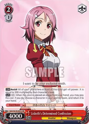 Lisbeth's Determined Confession (SAO/S20-E053 RE), Sword Art Online Chronicle Set — Weiß Schwarz card price