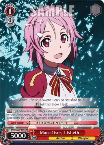 Mace User, Lisbeth (SAO/SC20-E056 RE), Sword Art Online Chronicle Set — Weiß Schwarz card price