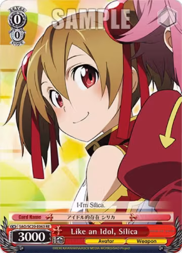 Like an Idol, Silica (SAO/SC20-E063 RE), Sword Art Online Chronicle Set — Weiß Schwarz card price