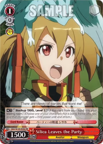 Silica Leaves the Party (SAO/SC20-E064 RE), Sword Art Online Chronicle Set — Weiß Schwarz card price