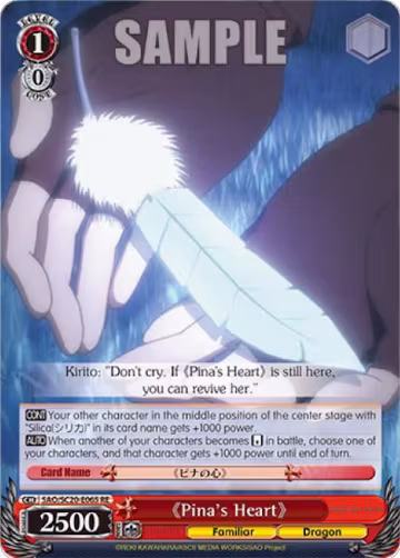 Pina's Heart (SAO/SC20-E065 RE), Sword Art Online Chronicle Set — Weiß Schwarz card price