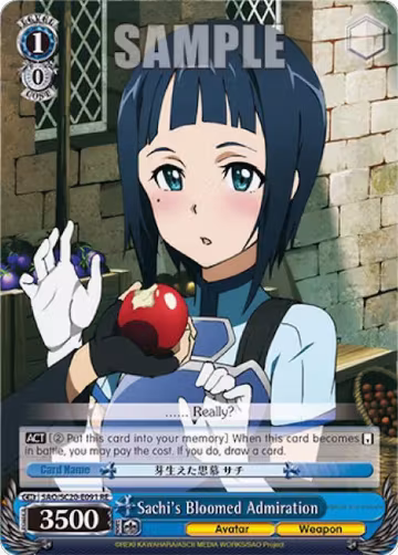 Sachi's Bloomed Admiration (SAO/SC20-E091 RE), Sword Art Online Chronicle Set — Weiß Schwarz card price