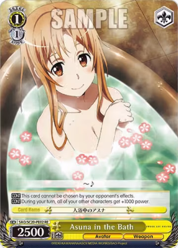 Asuna in the Bath (SAO/S20-PE02 RE), Sword Art Online Chronicle Set — Weiß Schwarz card price