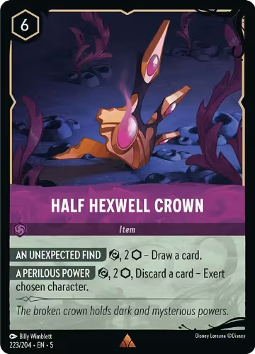 Half Hexwell Crown (223/204), Illumineer's Quest: Deep Trouble — Lorcana card price