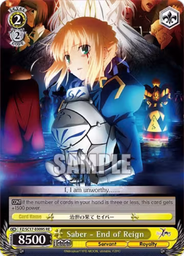 Saber - End of Reign (SR) (FZ/SC17-E009S RE) — card price