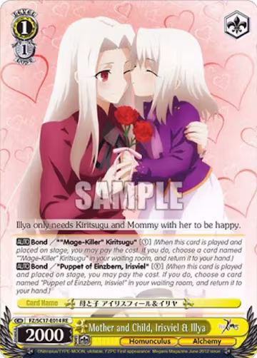 Mother and Child, Irisviel & Ilya (FZ/SC17-E014 RE), Fate/Zero Chronicle Set — Weiß Schwarz card price