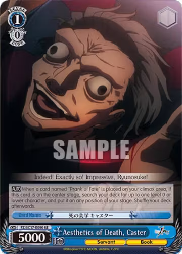 Aesthetics of Death, Caster (FZ/SC17-E090 RE), Fate/Zero Chronicle Set — Weiß Schwarz card price